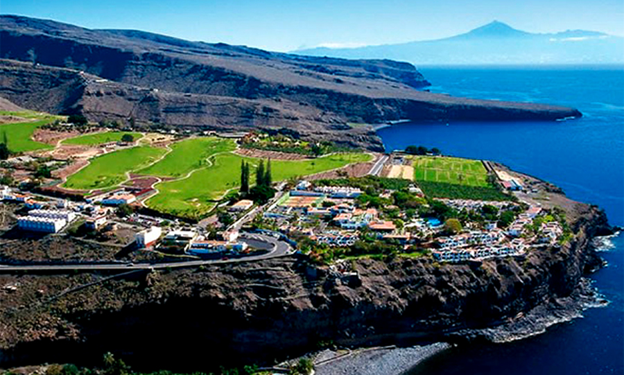 Vista panorámica del Tecina Golf